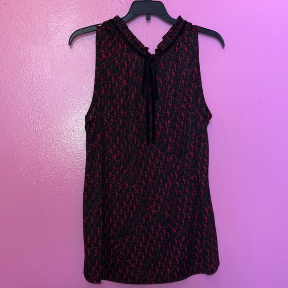 jcpenney Tops - Red and black blouse
